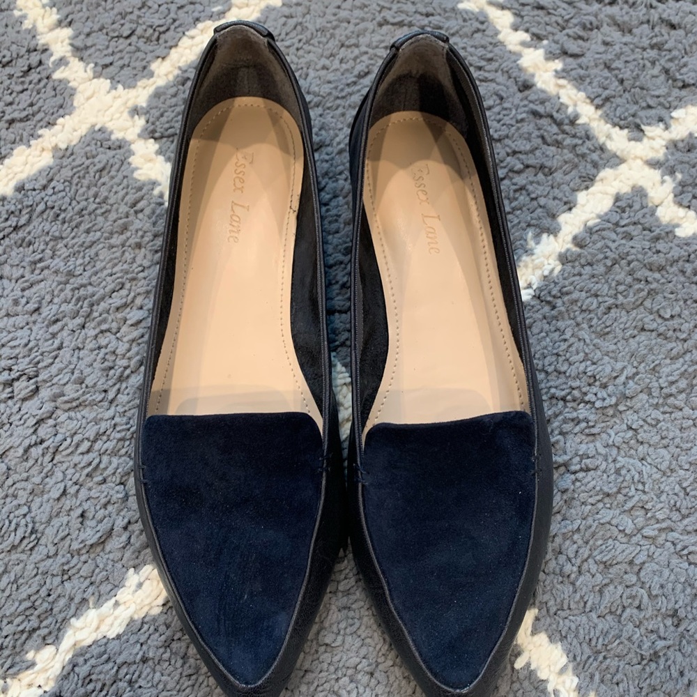 Essex Lane navy blue flats
